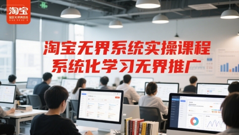 淘宝无界系统实操课程，系统化学习无界推广-搞钱基地