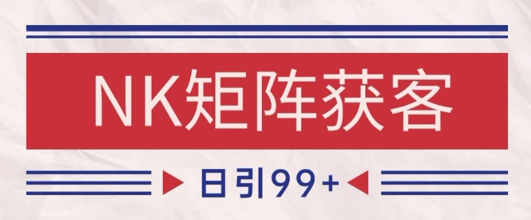 小红书某音NK赛道引流获客 自热矩阵日引200+【揭秘】-搞钱基地
