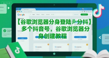 谷歌浏览器分身登陆多个抖音号，谷歌浏览器分身创建教程-搞钱基地
