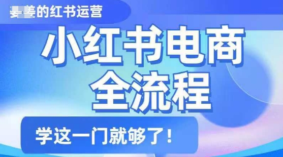 小红书电商全流程，精简易懂，从入门到精通，学这一门就够了-搞钱基地