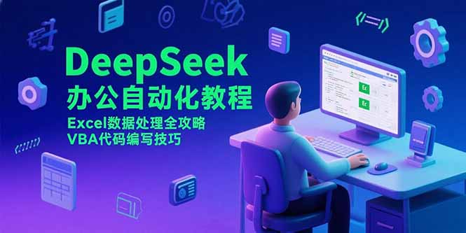 DeepSeek办公自动化教程，Excel数据处理全攻略，VBA代码编写技巧-搞钱基地