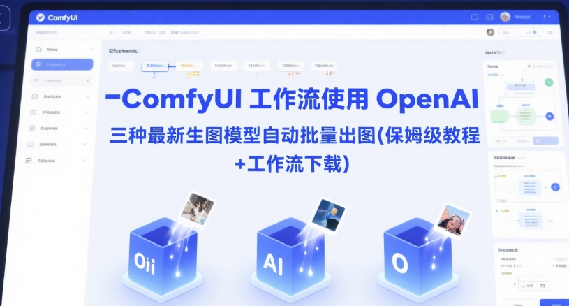 ComfyUI 工作流使用 OpenAI 三种最新生图模型自动批量出图(保姆级教程+工作流下载)-搞钱基地