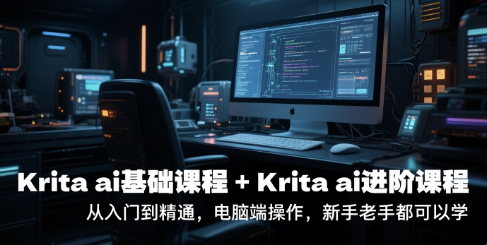 krita ai基础课程+Krita ai进阶课程，从入门到精通，电脑端操作，新手老手都可以学-搞钱基地
