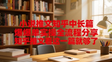 小说推文知乎中长篇爆单实操全流程分享，知乎推文看这一篇就够了-搞钱基地