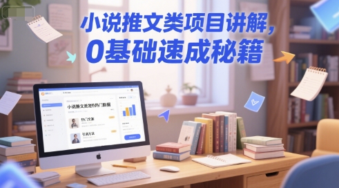 小说推文类项目讲解，0 基础速成秘籍-搞钱基地