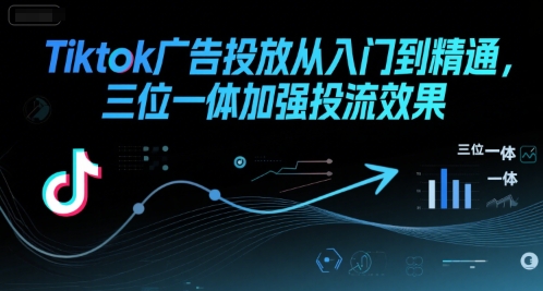 Tiktok广告投放从入门到精通，三位一体加强投流效果-搞钱基地