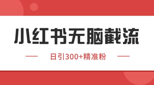 小红书截流同行客源，独家野路子获客玩法 日引200+暴力获客【揭秘】-搞钱基地