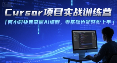 Cursor项目实战训练营，两小时快速掌握AI编程，零基础也能轻松上手-搞钱基地