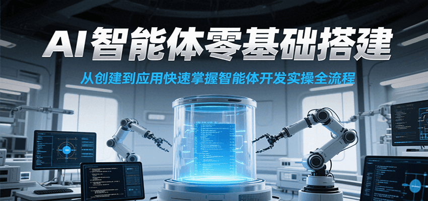 AI智能体零基础搭建实操课，从创建到应用快速掌握智能体开发全流程！-搞钱基地
