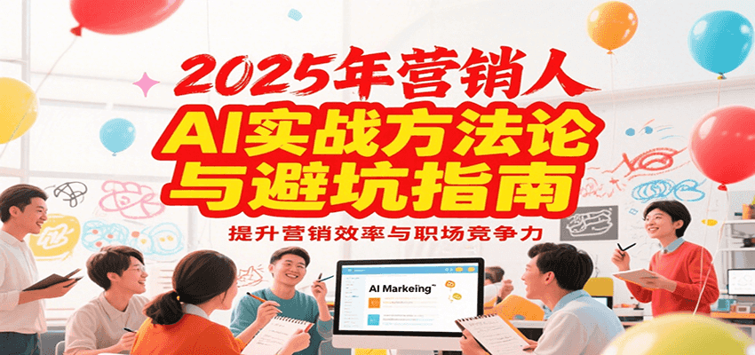 2025年营销实战方法论与避坑指南，利用AI提升营销效率与职场竞争力-搞钱基地