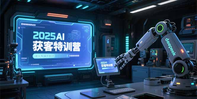 2025AI获客特训营，AI图文视频全制作，deepseek工具实操教学-搞钱基地