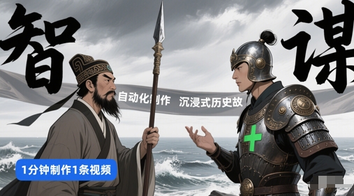 扣子工作流一键生成沉浸式历史故事，一天工作量，3分钟搞定-搞钱基地