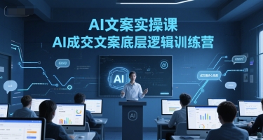 AI文案实操课，AI成交文案底层逻辑训练营-搞钱基地