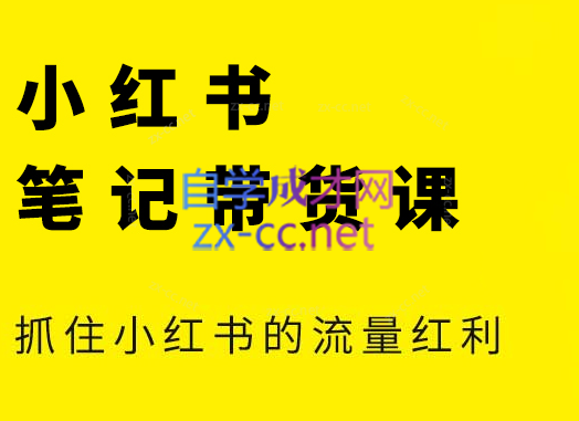 张宾·小红书笔记带货课(更新5月)-搞钱基地